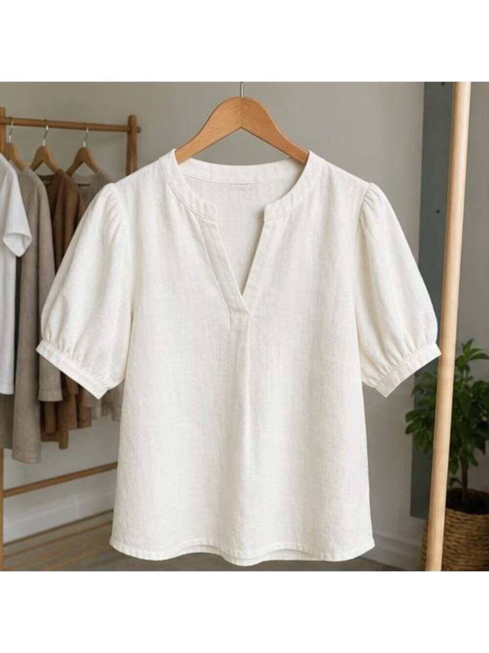 Ivory Wrap Blouse